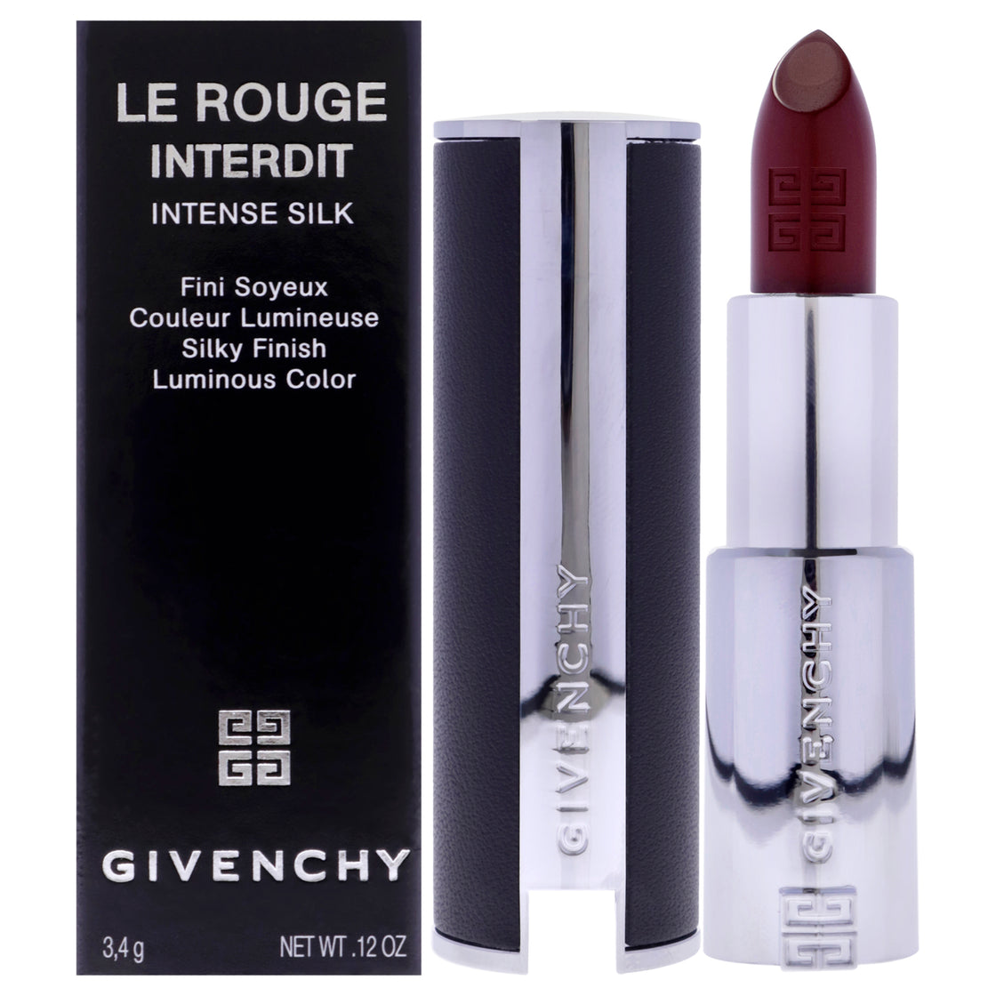 Le Rouge Interdit Intense Silk Lipstick - 117 Rouge Erable by Givenchy for Women - 0.12 oz Lipstick (Refillable)