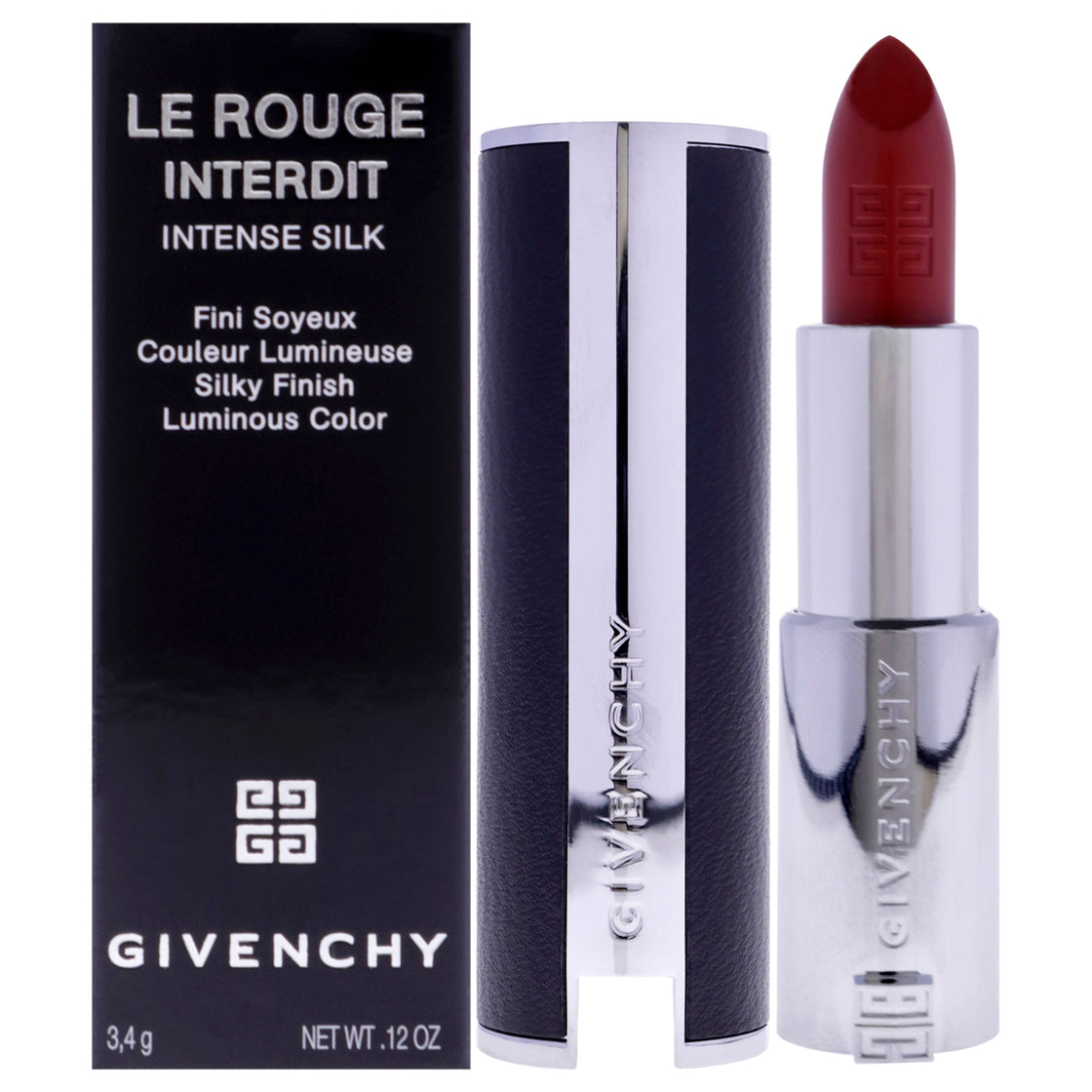 Le Rouge Interdit Intense Silk Lipstick - 227 Rouge Infuse by Givenchy for Women - 0.12 oz Lipstick (Refillable)