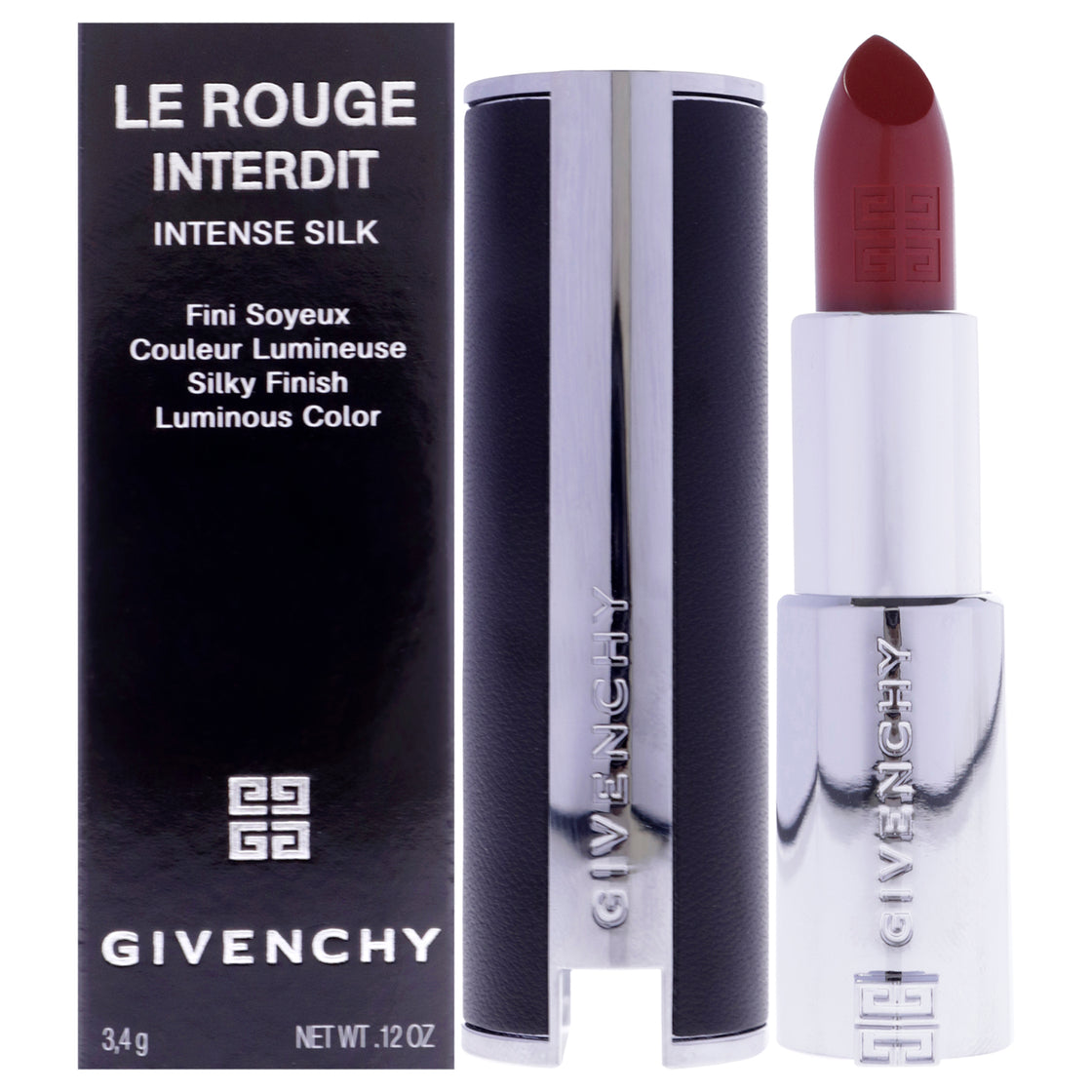 Le Rouge Interdit Intense Silk Lipstick - 333 L Iinterdit by Givenchy for Women - 0.12 oz Lipstick (Refillable)