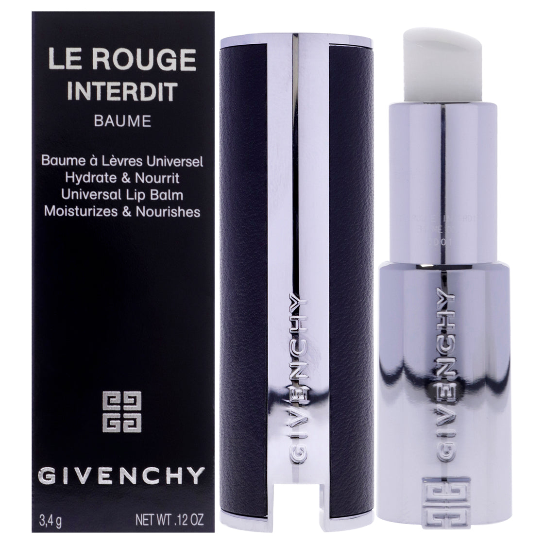 Le Rouge Interdit Baume Lip Balm - 00 Natural Finish by Givenchy for Women - 0.12 oz Lip Balm