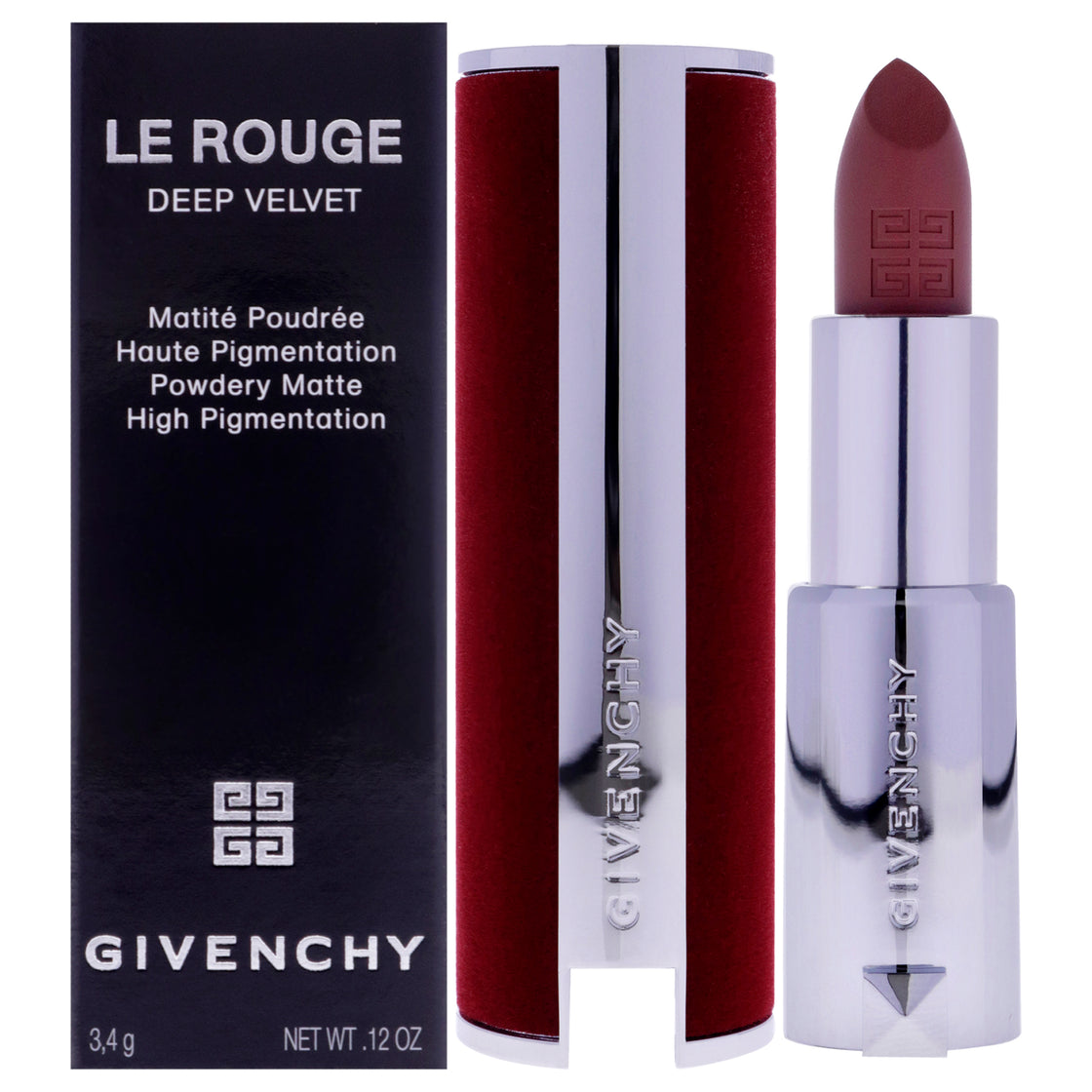 Le Rouge Deep Velvet Matte Lipstick - 10 Beige Nu by Givenchy for Women - 0.12 oz Lipstick