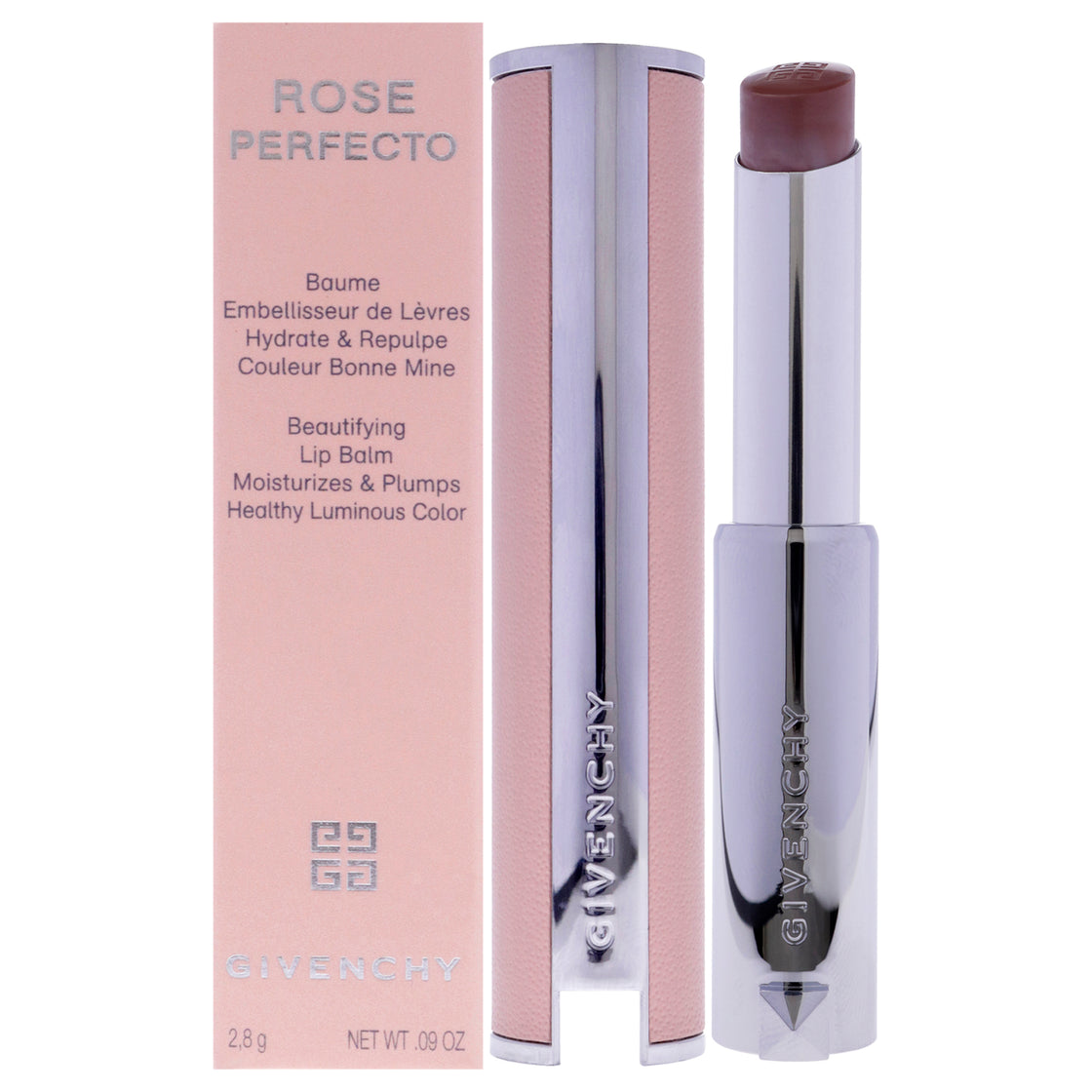 Rose Perfecto Beautifying Lip Balm - 111 Soft Nude by Givenchy for Women - 0.09 oz Lip Balm