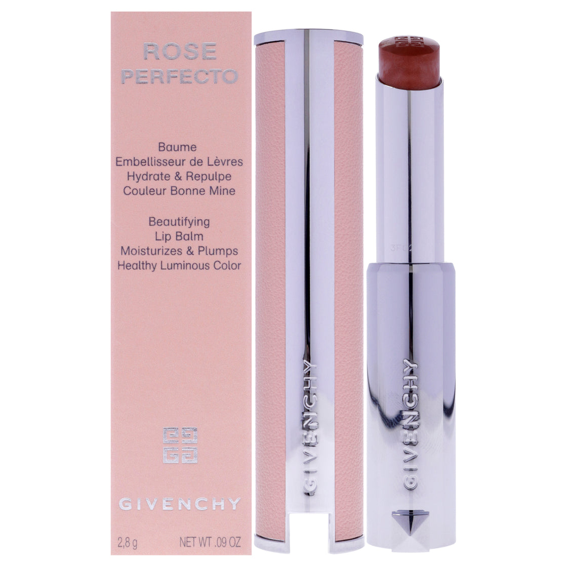 Rose Perfecto Beautifying Lip Balm - 302 Warm Maple by Givenchy for Women - 0.09 oz Lip Balm