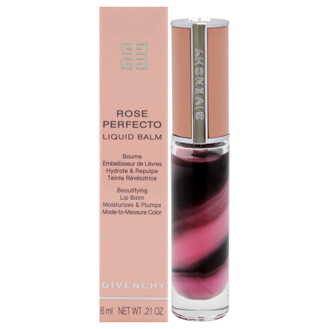 Rose Perfecto Tinted Liquid Lip Balm - 011 Black Pink by Givenchy for Women - 0.2 oz Lip Balm