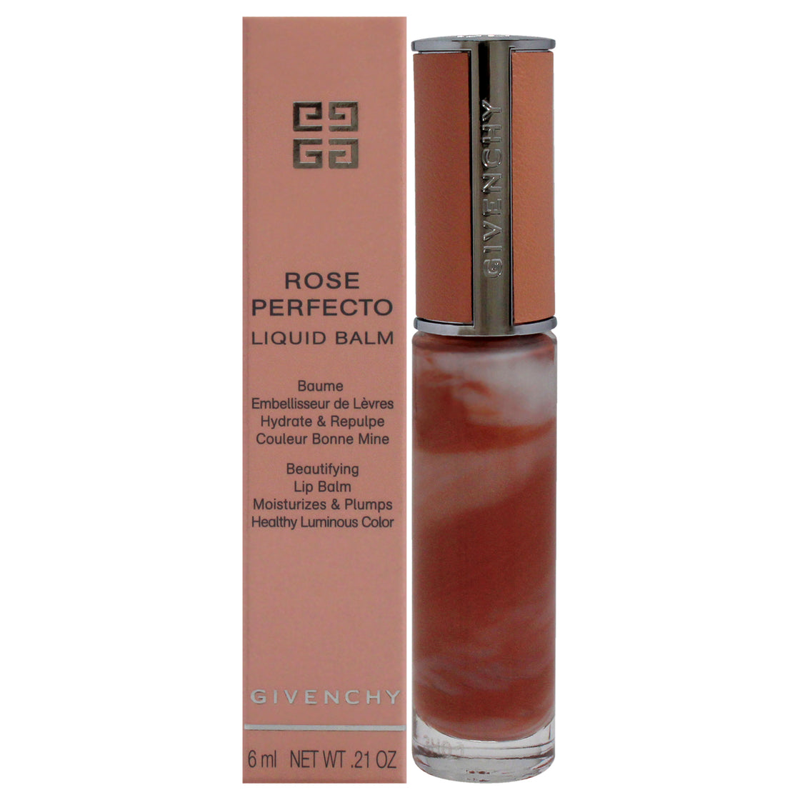 Rose Perfecto Tinted Liquid Lip Balm - 110 Milky Nude by Givenchy for Women - 0.2 oz Lip Balm