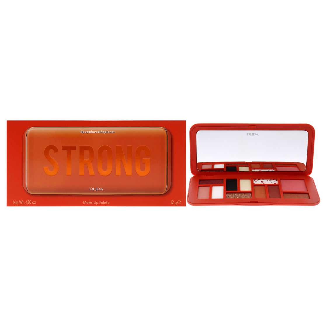 Make-Up Palette - 004 Strong by Pupa Milano for Women - 0.420 oz Makeup