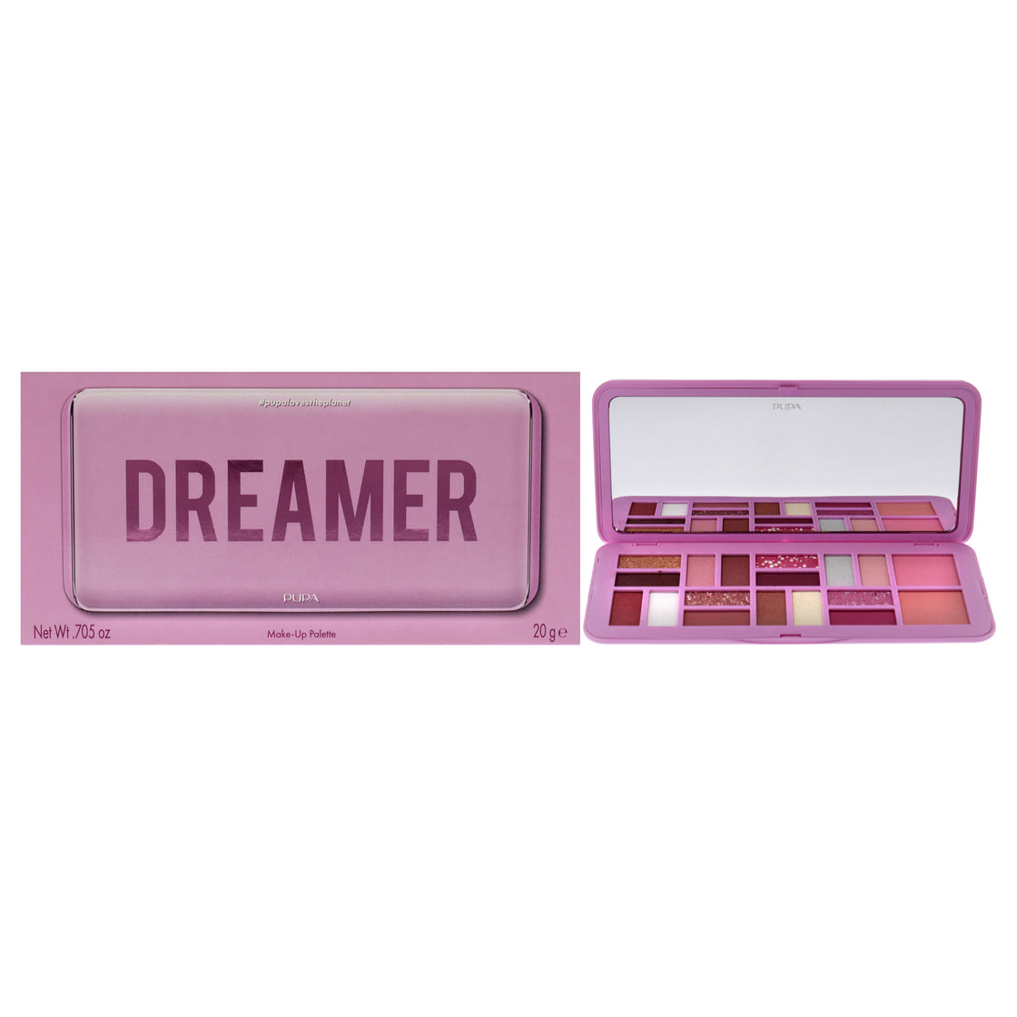 Make-Up Palette - 004 Dreamer by Pupa Milano for Women - 0.705 oz Makeup