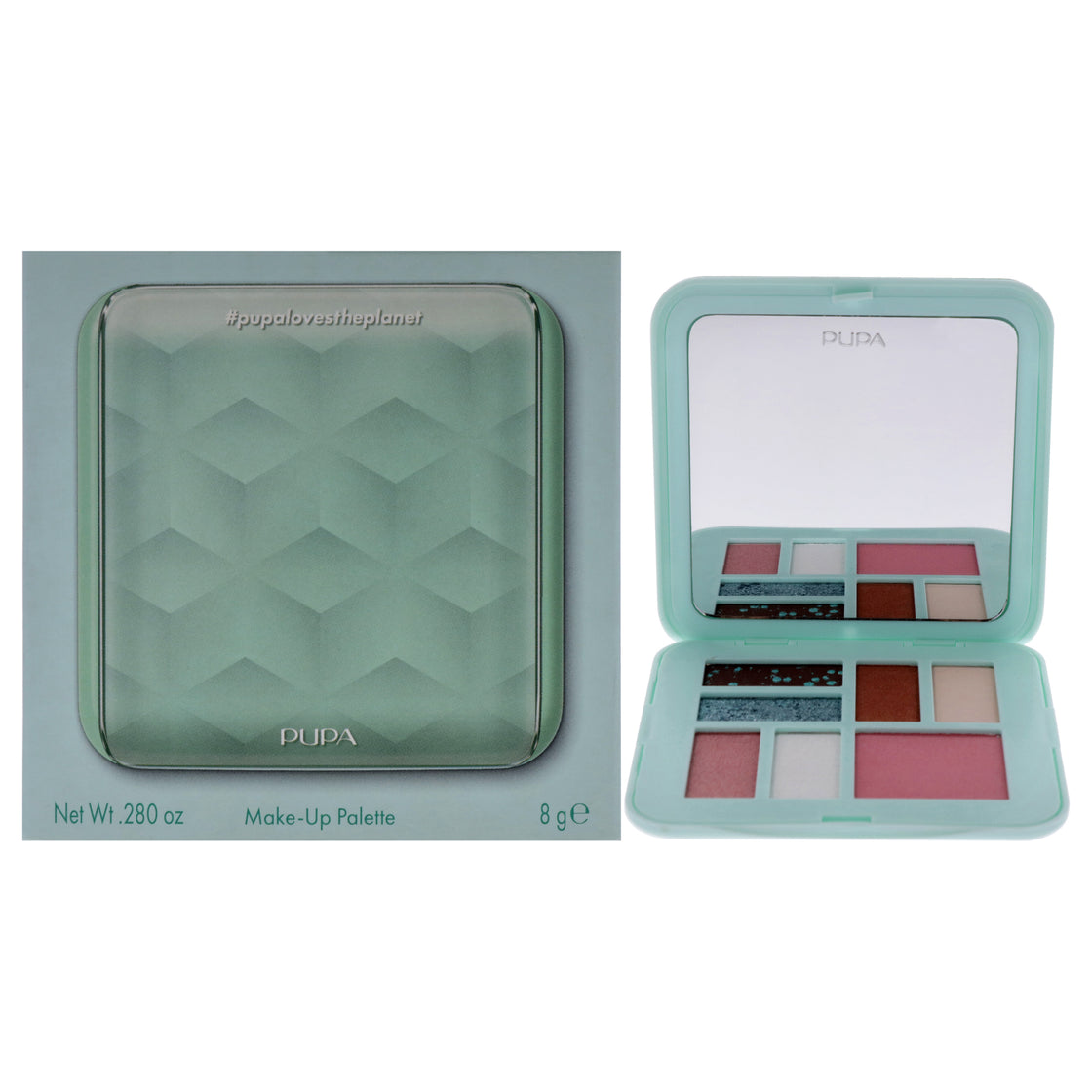 Make-Up Palette - 001 Aqua by Pupa Milano for Women - 0.280 oz Makeup