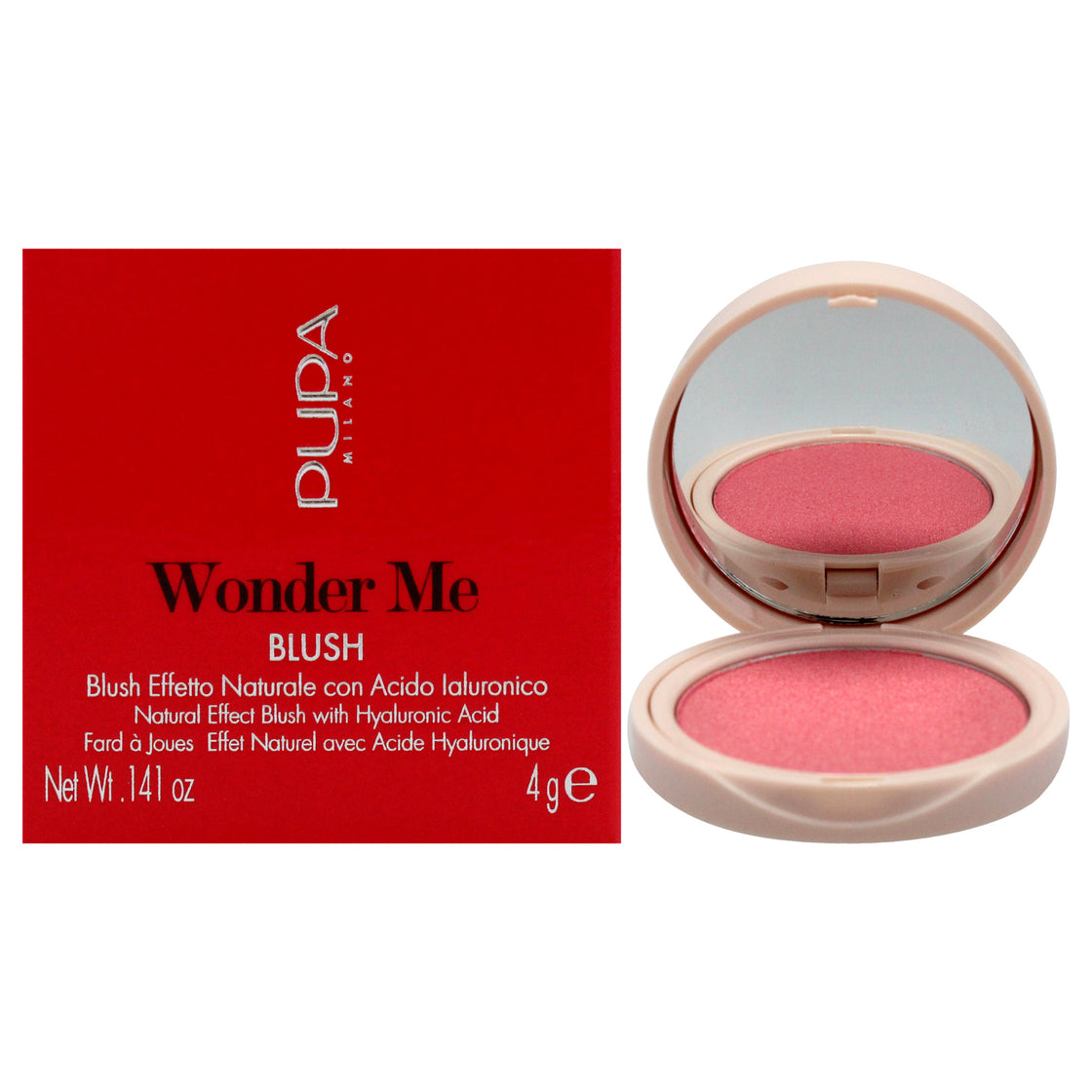 Wonder Me Blush - 001 - Thrill Me Glow by Pupa Milano for Women - 0.141 oz Blush