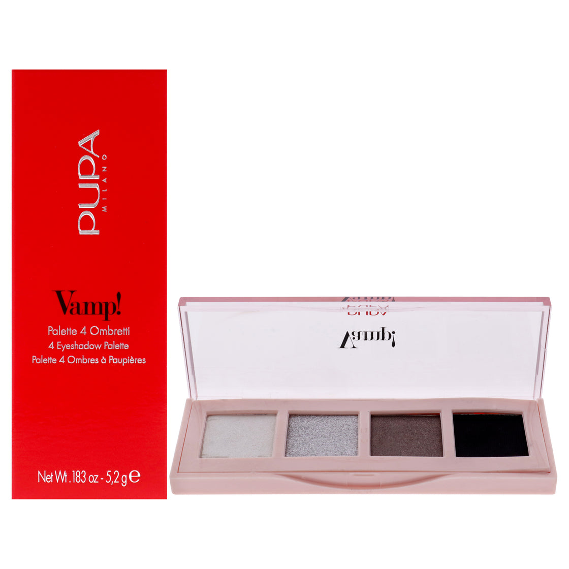 Vamp! 4 Eyeshadow Palette - 005 Intense Smoky by Pupa Milano for Women - 0.183 oz Eye Shadow