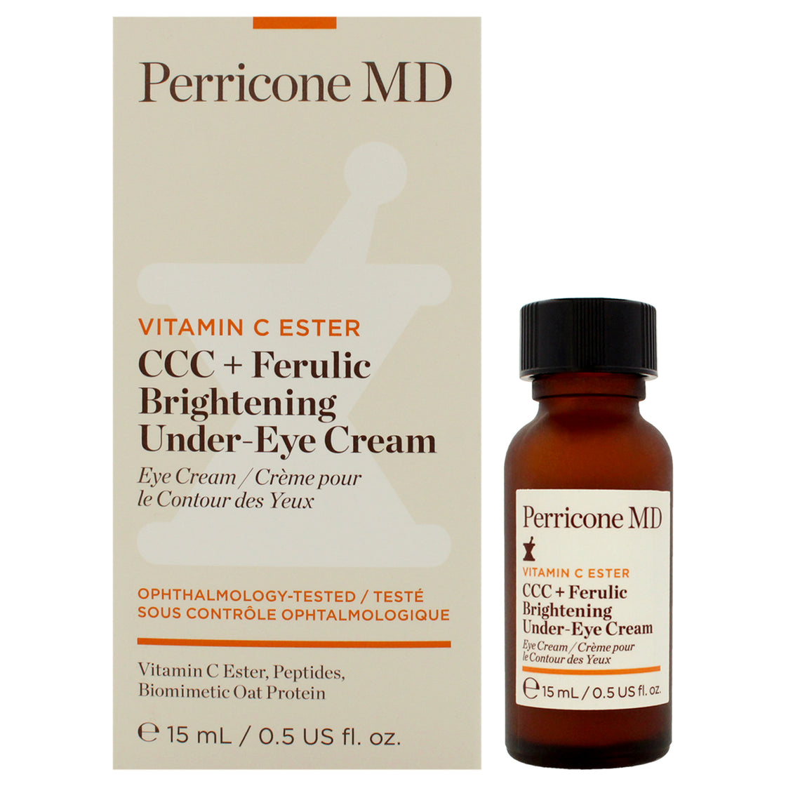 Vitamin C Ester CCC Plus Ferulic Brightening Under Eye Cream by Perricone MD for Women - 0.5 oz Cream