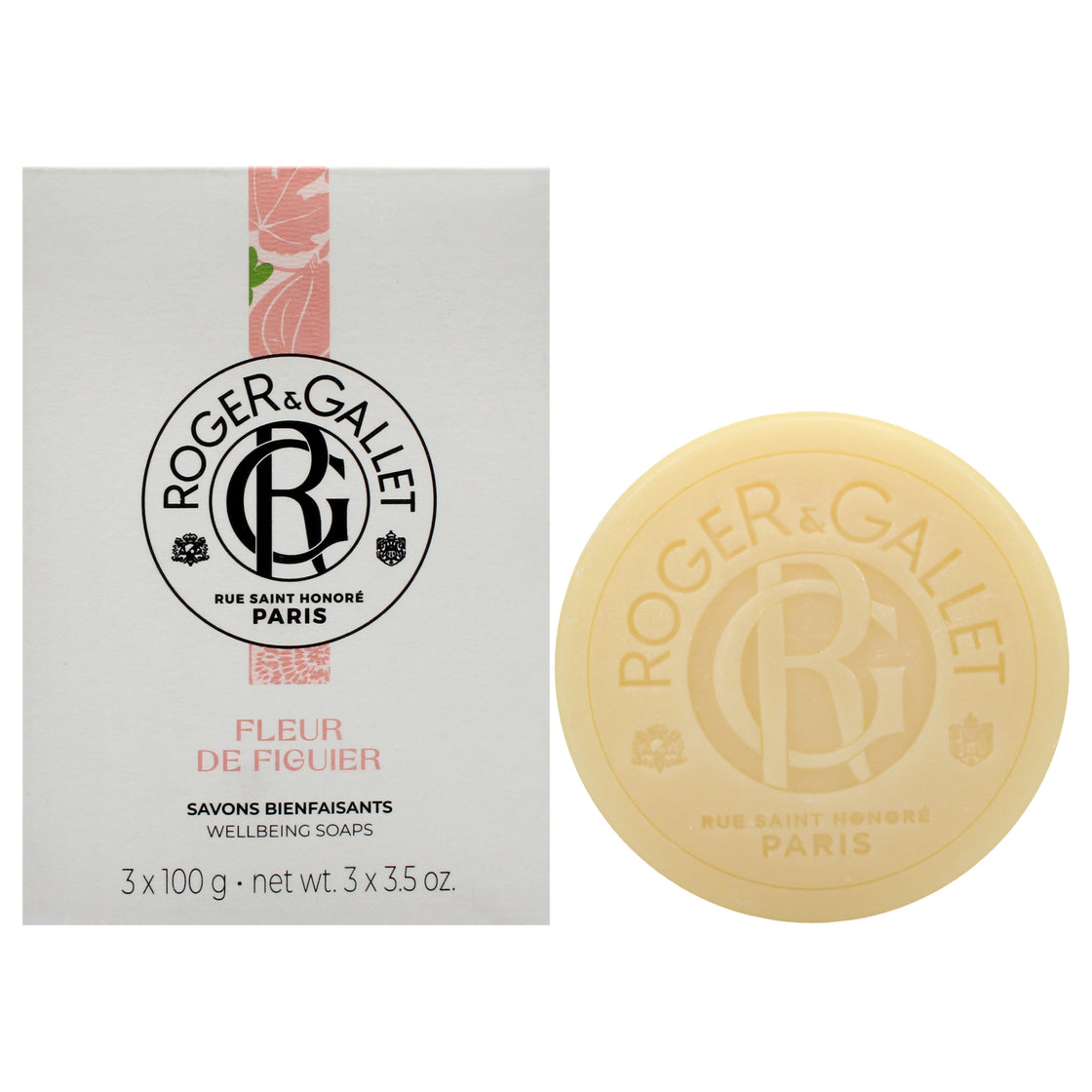 Fig Blossom Wellbeing Soap Set by Roger & Gallet for Unisex - 3 x 3.5 oz Soap