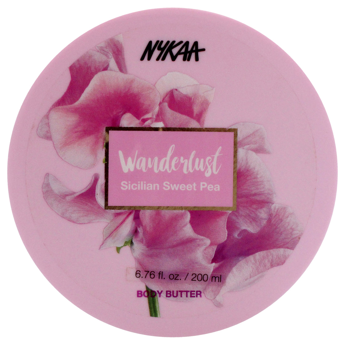 Wanderlust Body Butter - Sicilian Sweet Pea by Nykaa Naturals for Women - 6.76 oz Body Cream