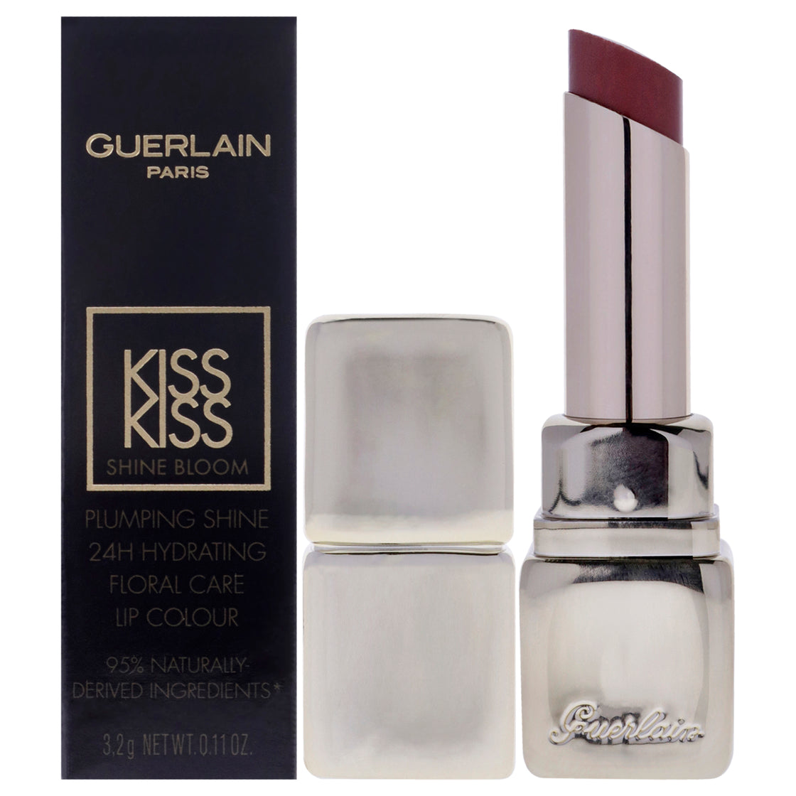 Kiss Kiss Shine Bloom Lipstick - 109 Lily Caress by Guerlain for Women - 0.11 oz Lipstick