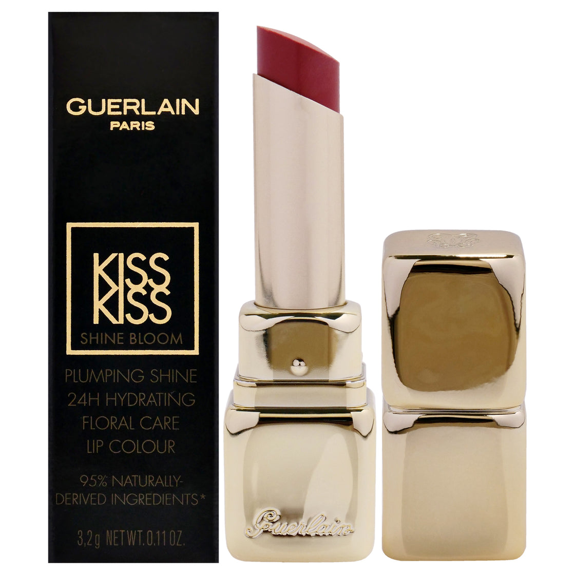 Kiss Kiss Shine Bloom Lipstick -119 Floral Nude by Guerlain for Women - 0.11 oz Lipstick