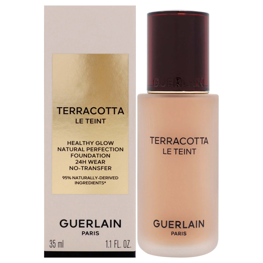 Terracotta Le Teint 24H Wear No-Transfer Foundation - 4N Neutral by Guerlain for Women - 1.1 oz Foundation