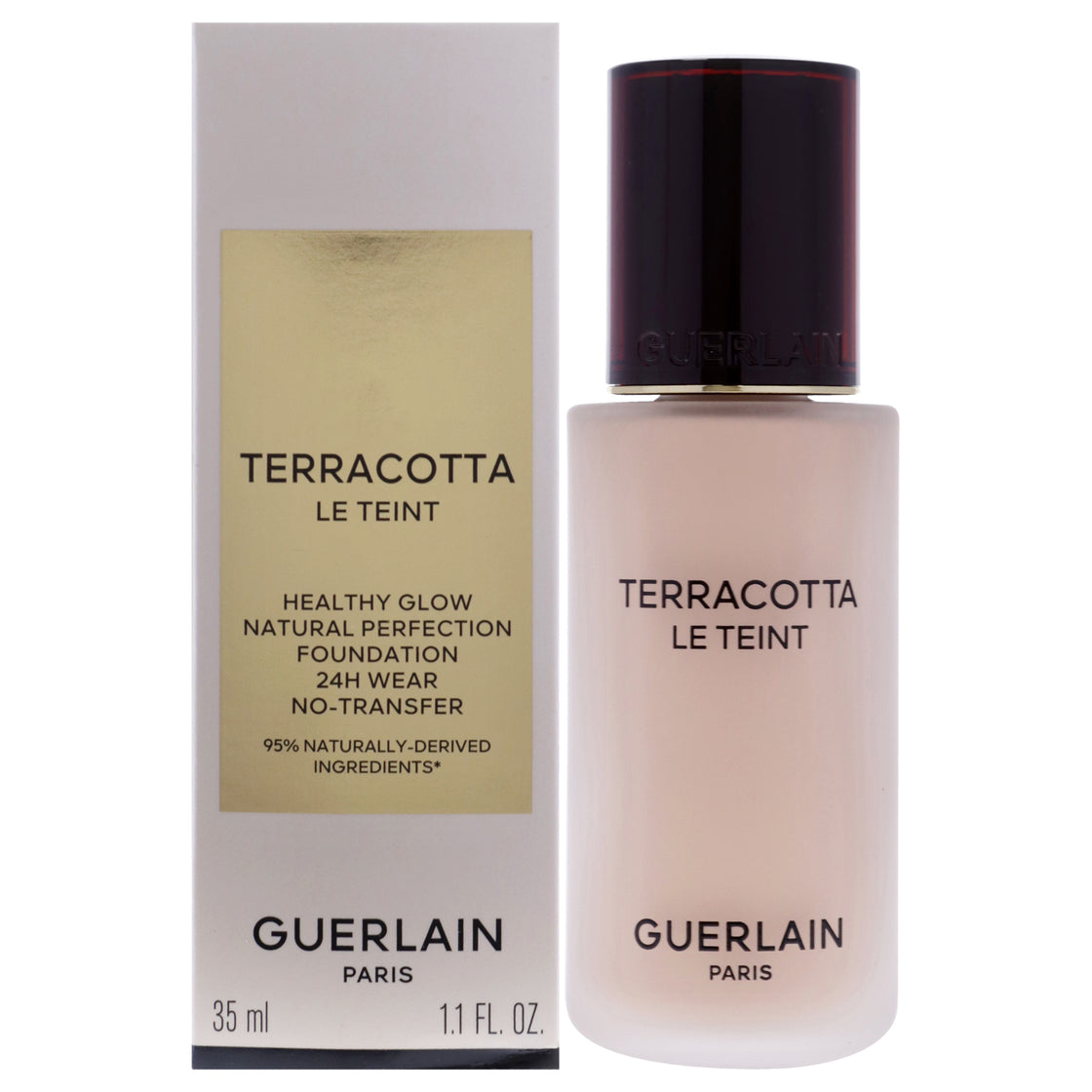 Terracotta Le Teint 24H Wear No-Transfer Foundation - 1C Cool by Guerlain for Women - 1.1 oz Foundation