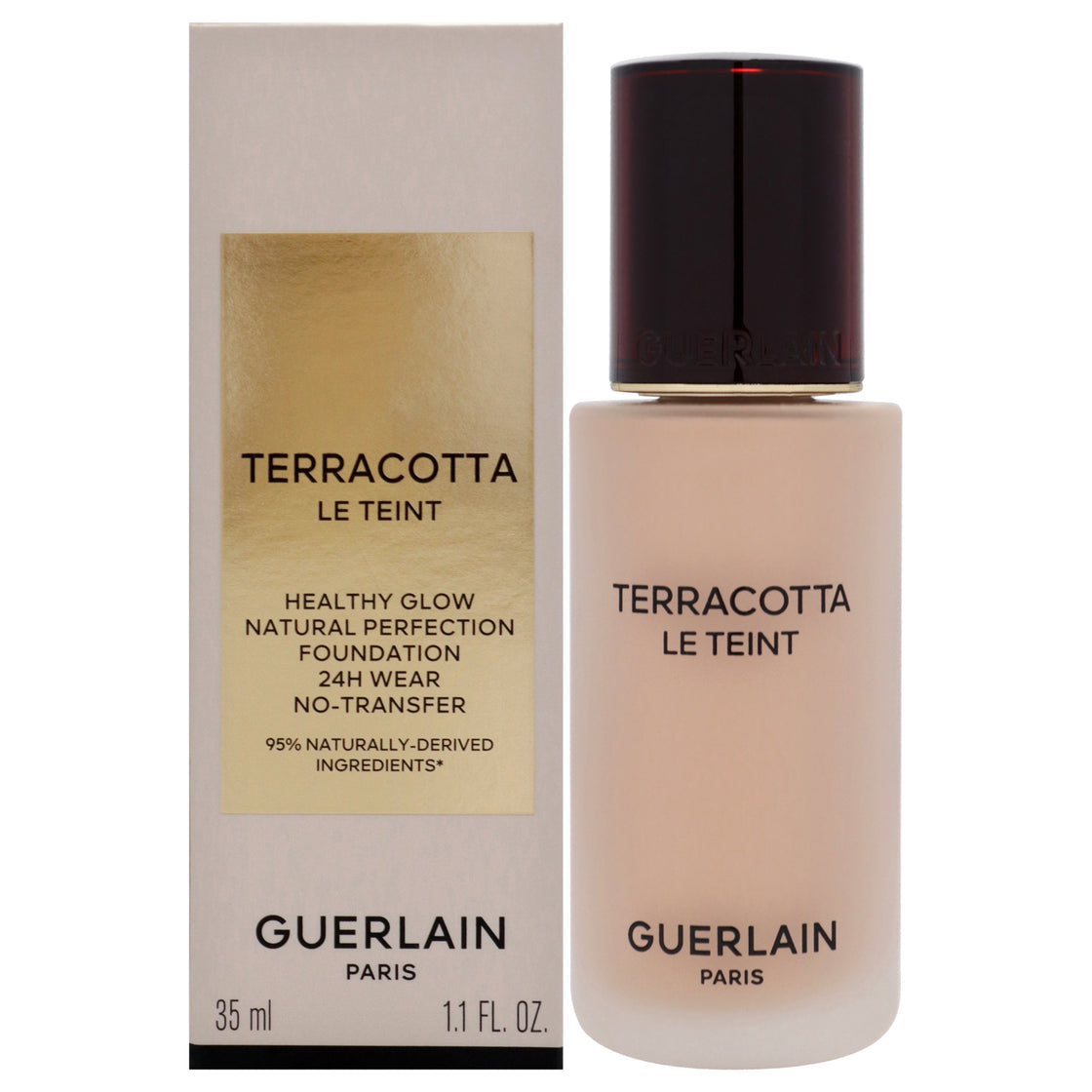 Terracotta Le Teint 24H Wear No-Transfer Foundation - 1W Warm by Guerlain for Women - 1.1 oz Foundation