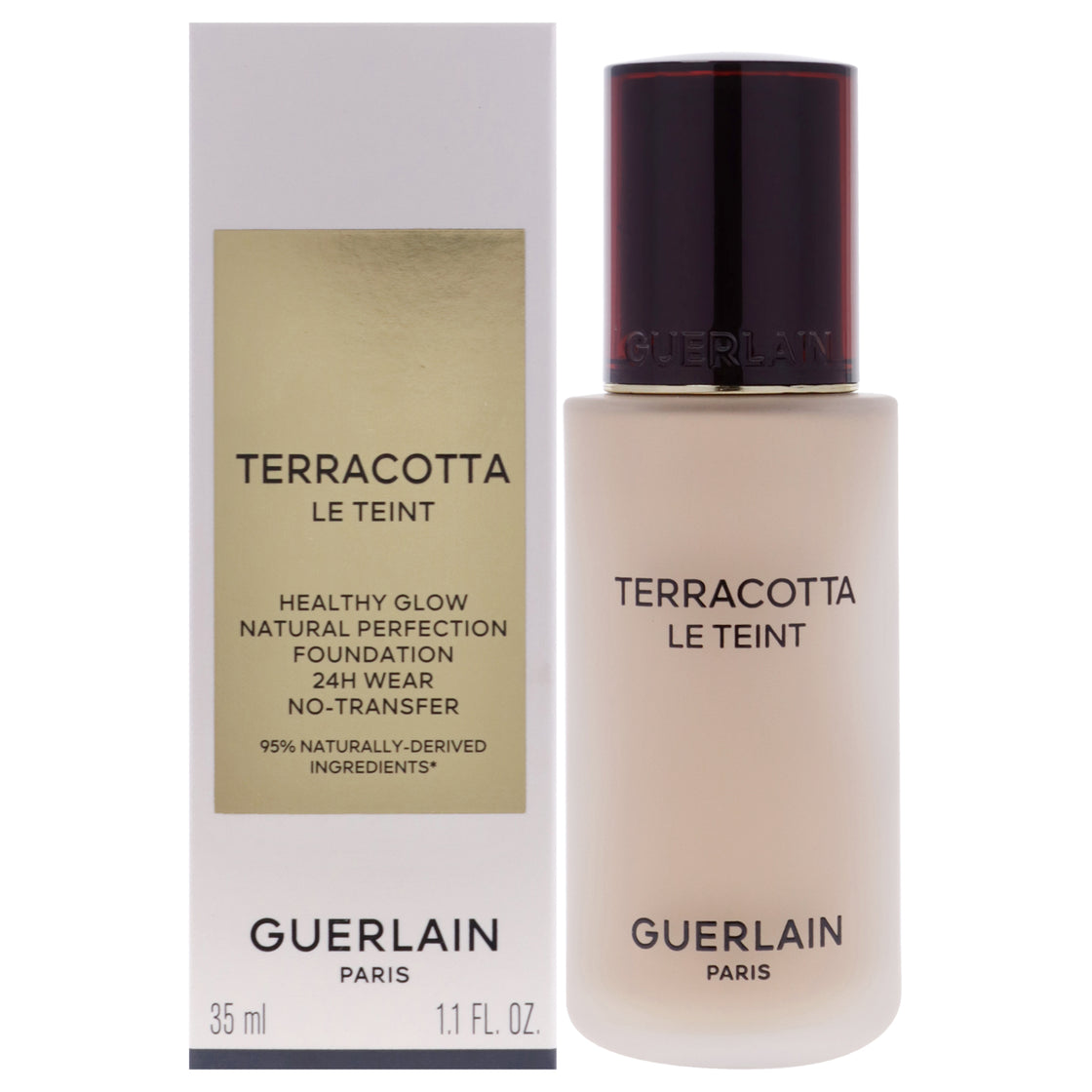 Terracotta Le Teint 24H Wear No-Transfer Foundation - 2W Warm by Guerlain for Women - 1.1 oz Foundation