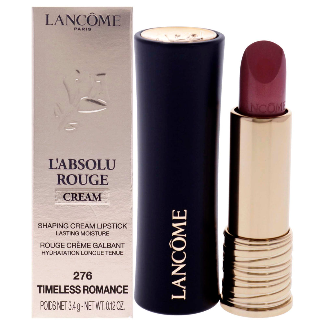 LAbsolu Rouge Cream Lipstick - 276 Timeless Romance by Lancome for Women - 0.12 oz Lipstick