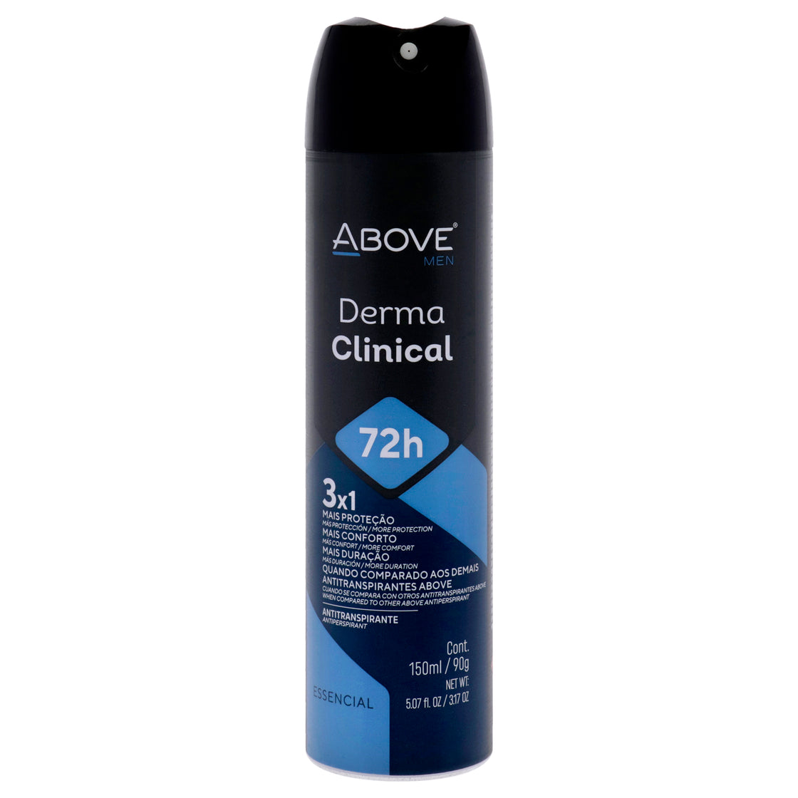 72 Hours Antiperspirant Deodorant - Derma Clinical by Above for Men - 3.17 oz Deodorant Spray