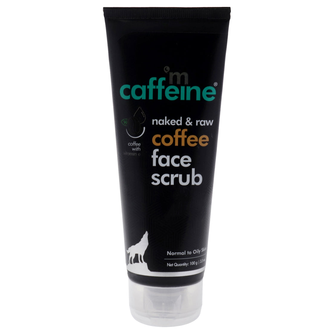 Naked and Raw Coffee Face Scrub - Vitamin E by mCaffeine for Unisex - 3.5 oz Scrub