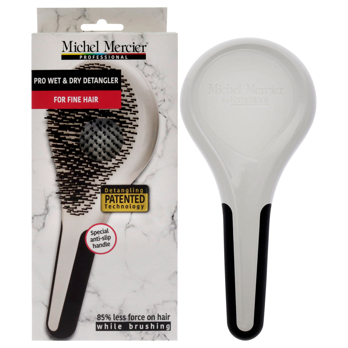 Pro Wet and Dry Detangler - Fine Hair by Michel Mercier for Unisex - 1 Pc Hair Brush