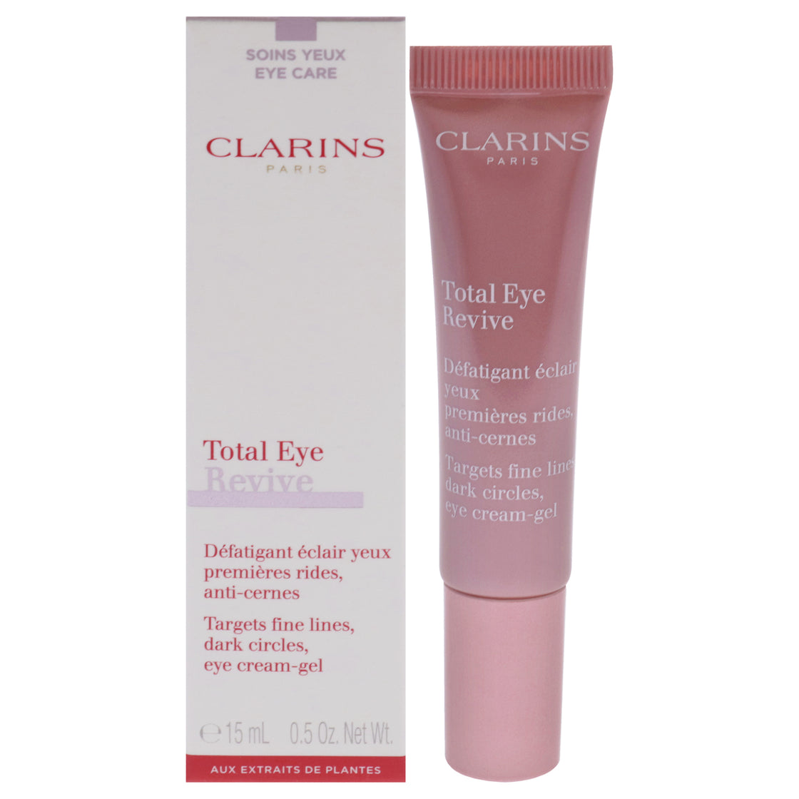 Total Eye Revive Gel-Cream by Clarins for Women - 0.5 oz Gel