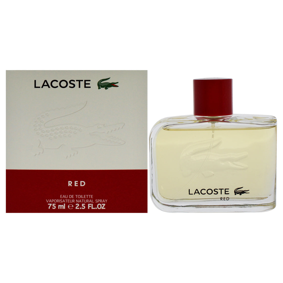 Lacoste Red by Lacoste for Men - 2.5 oz EDT Spray