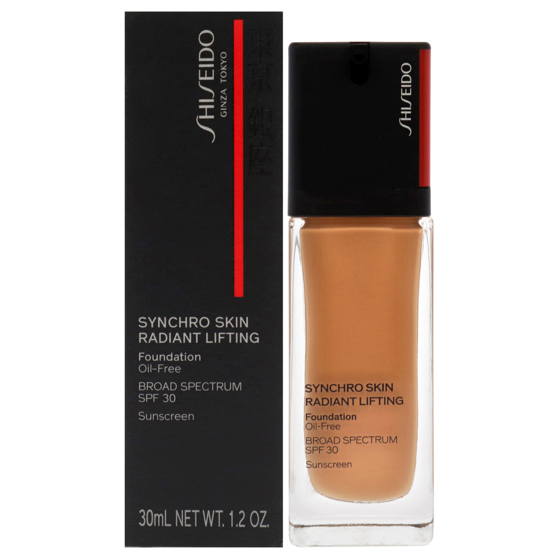 Synchro Skin Radiant Lifting Foundation SPF 30 - 410 Sunstone by Shiseido for Women - 1.2 oz Foundation