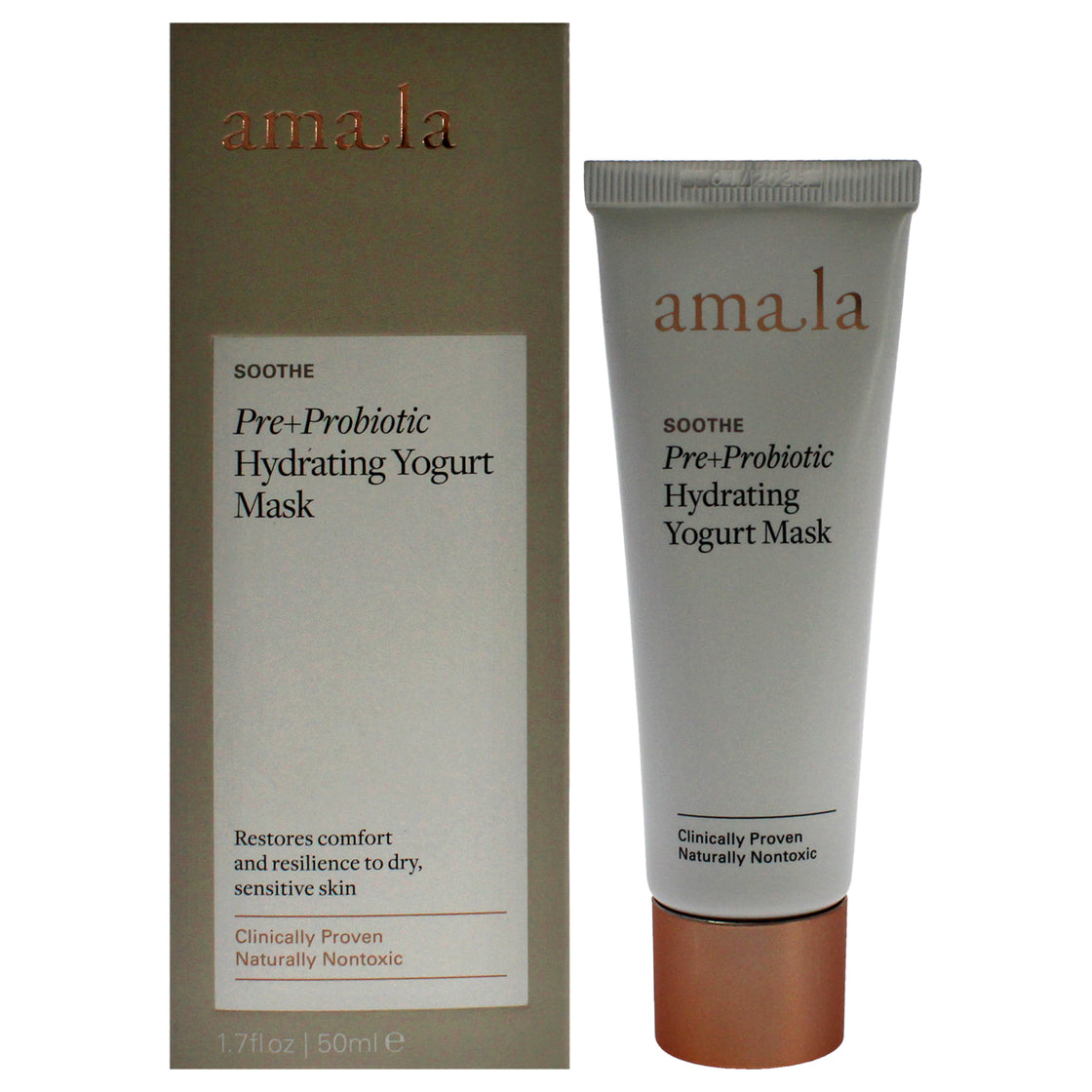 Pre Plus Probiotic Hydrating Yogurt Mask by Amala for Women - 1.7 oz Mask