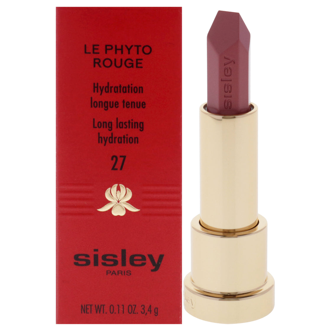 Le Phyto Rouge Lipstick - 27 Rose Bolchoi by Sisley for Women - 0.11 oz Lipstick