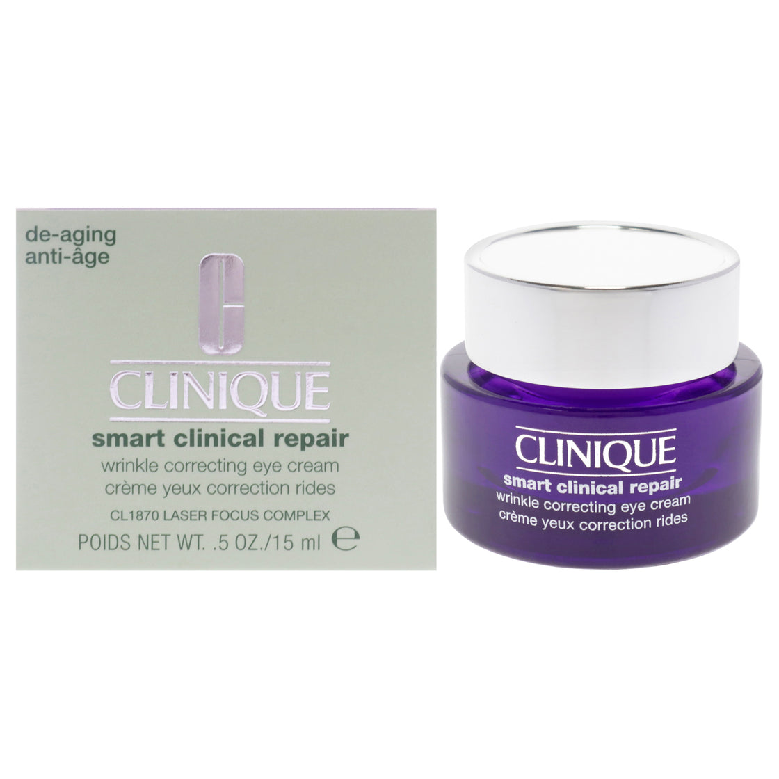 Smart Clinical Repair Wrinkle Correcting Eye Cream by Clinique for Women - 0.5 oz Cream