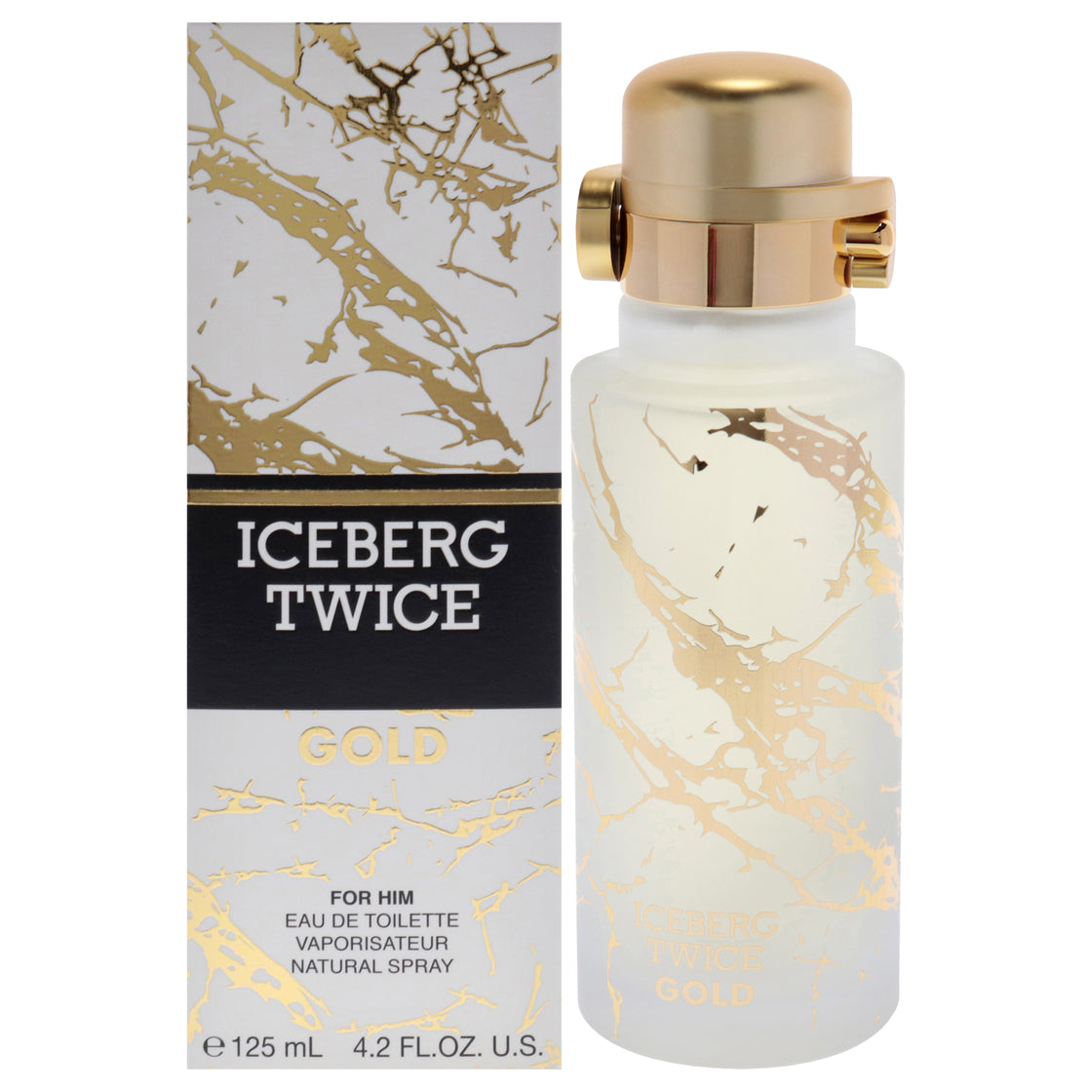 Twice Gold by Iceberg for Men - 4.2 oz EDT Spray