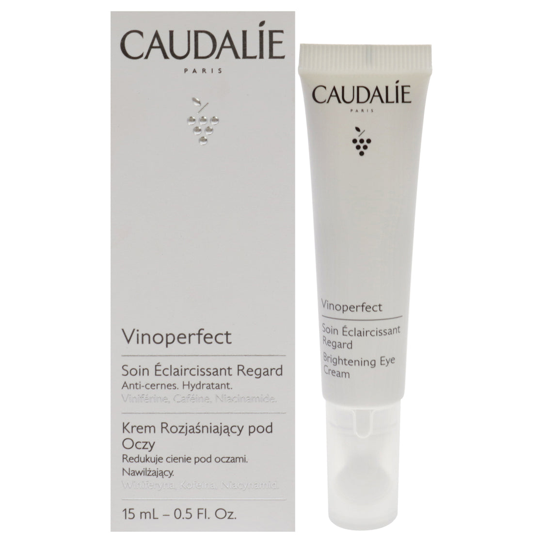 Vinoperfect Brightening Eye Cream by Caudalie for Women - 0.5 oz Cream