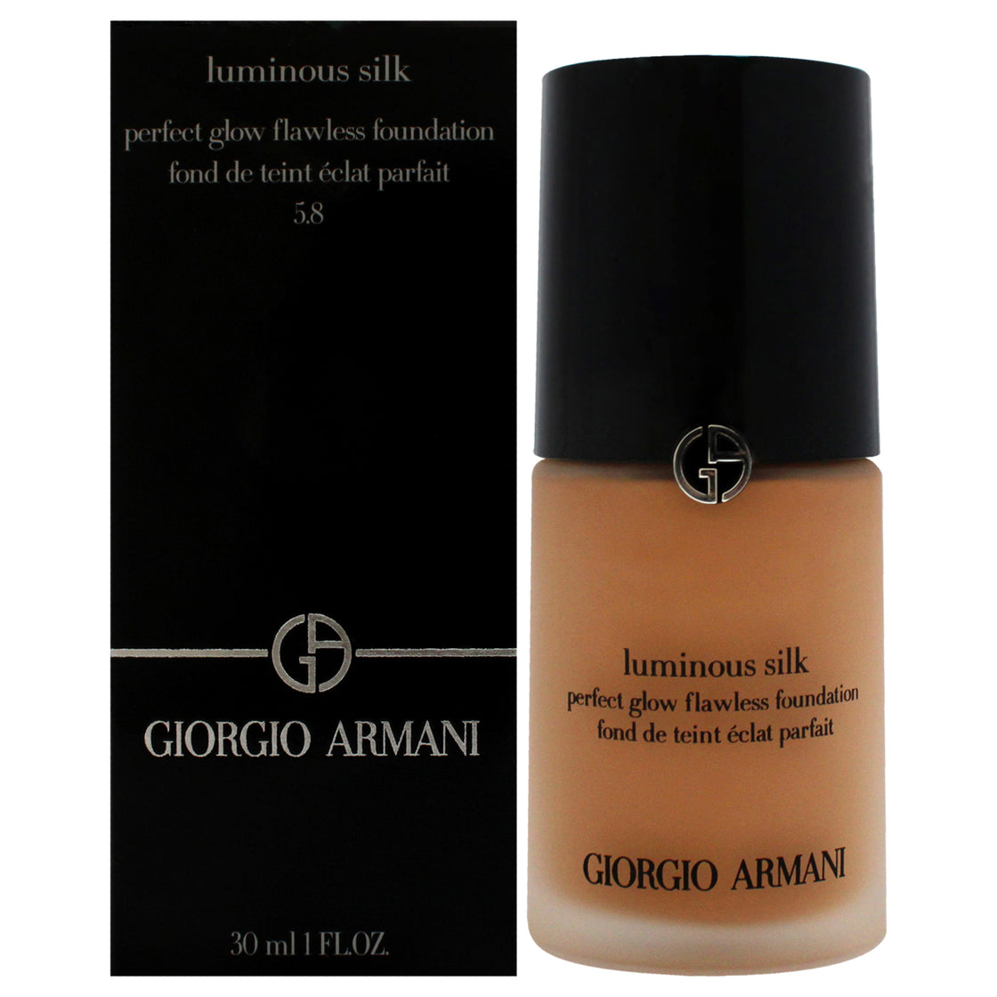 Luminous Silk Foundation - 5.8 Medium-Golden by Giorgio Armani for Women - 1 oz Foundation