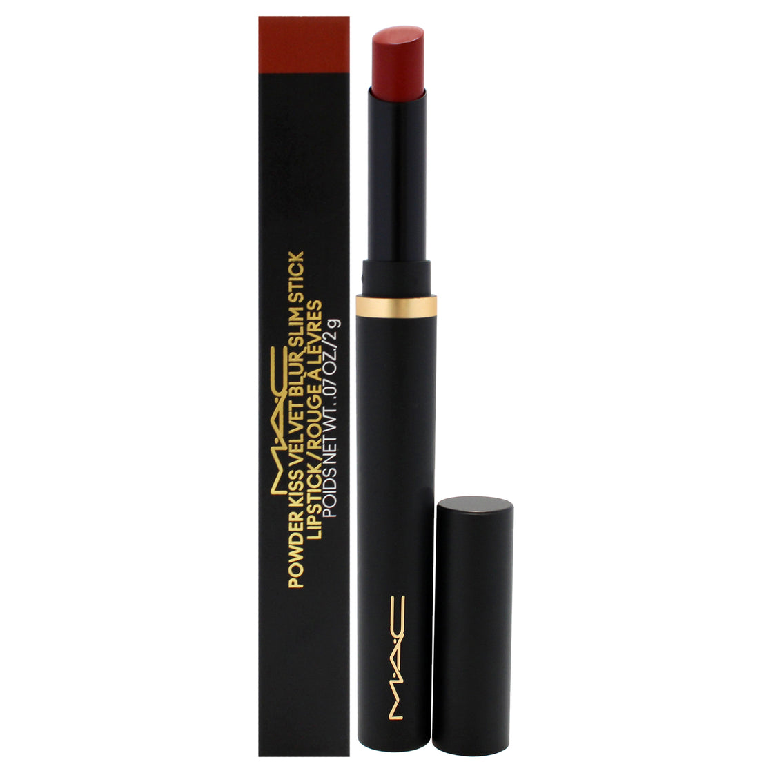 Powder Kiss Velvet Blur Slim Stick - 885 Pumpkin Spiced by MAC for Women - 0.7 oz Lipstick