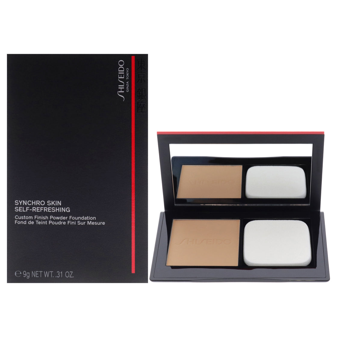 Synchro Skin Self-Refreshing Powder Foundation - 250 Sand by Shiseido for Women - 0.31 oz Foundation