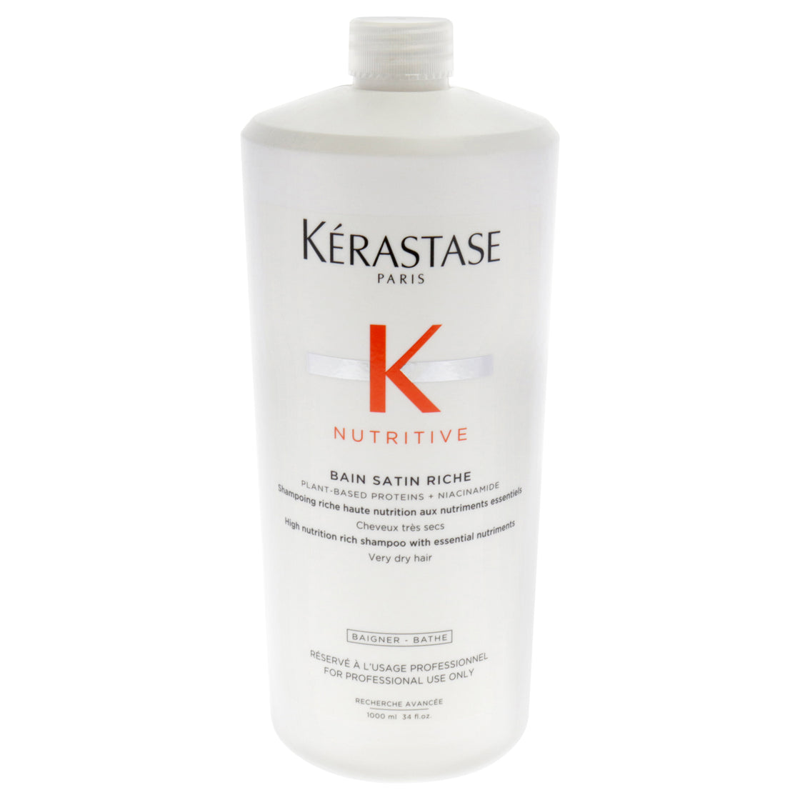 Nutritive Bain Satin Riche Shampoo by Kerastase for Unisex - 34 oz Shampoo