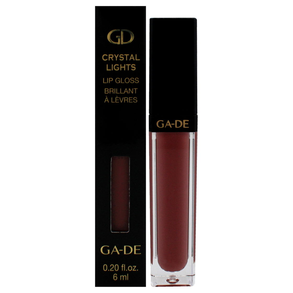 Crystal Lights Lip Gloss - 824 Marvelous Mauve by GA-DE for Women - 0.2 oz Lip Gloss