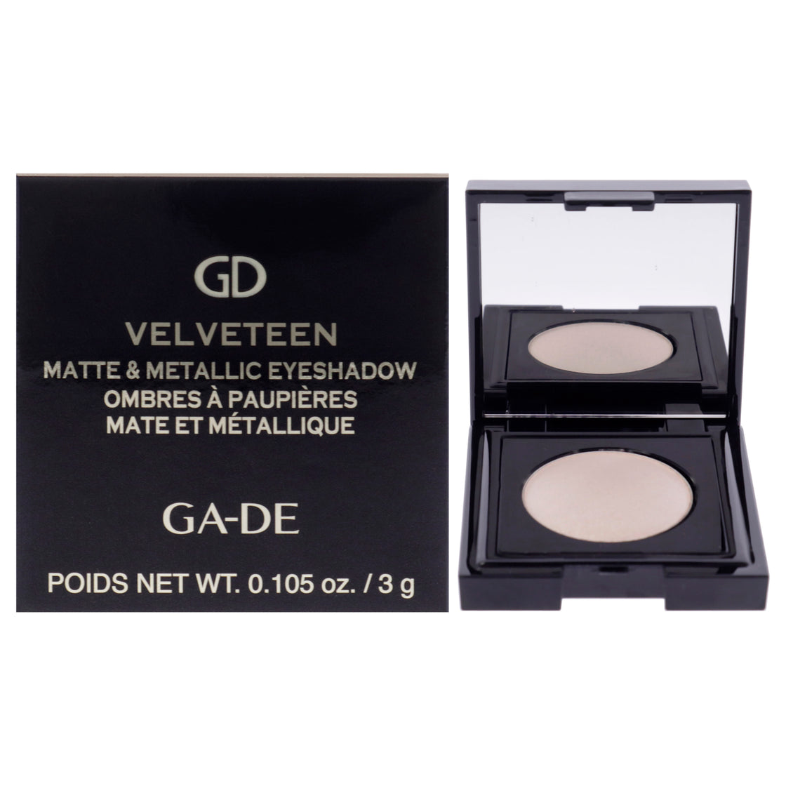 Velveteen Matte and Metallic Eyeshadow - 195 Nude by GA-DE for Women - 0.105 oz Eye Shadow