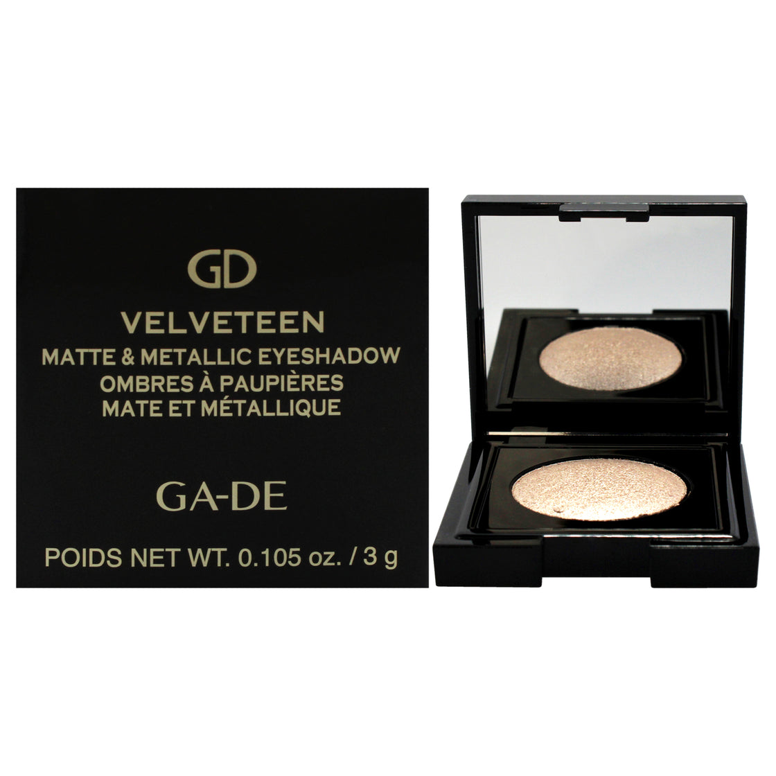 Velveteen Matte and Metallic Eyeshadow - 188 Quartz by GA-DE for Women - 0.105 oz Eye Shadow