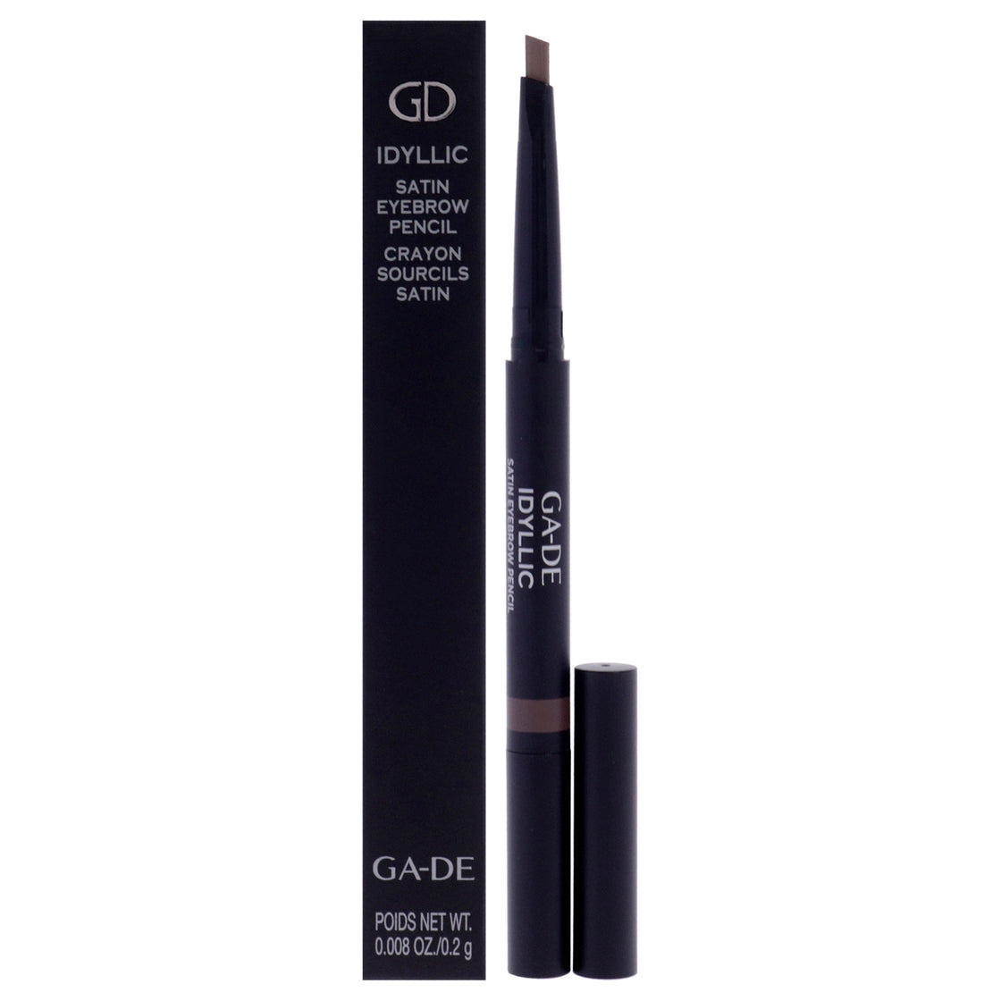 Idyllic Satin Eyebrow Pencil - 200 Blonde Brown by GA-DE for Women - 0.008 oz Eyebrow Pencil