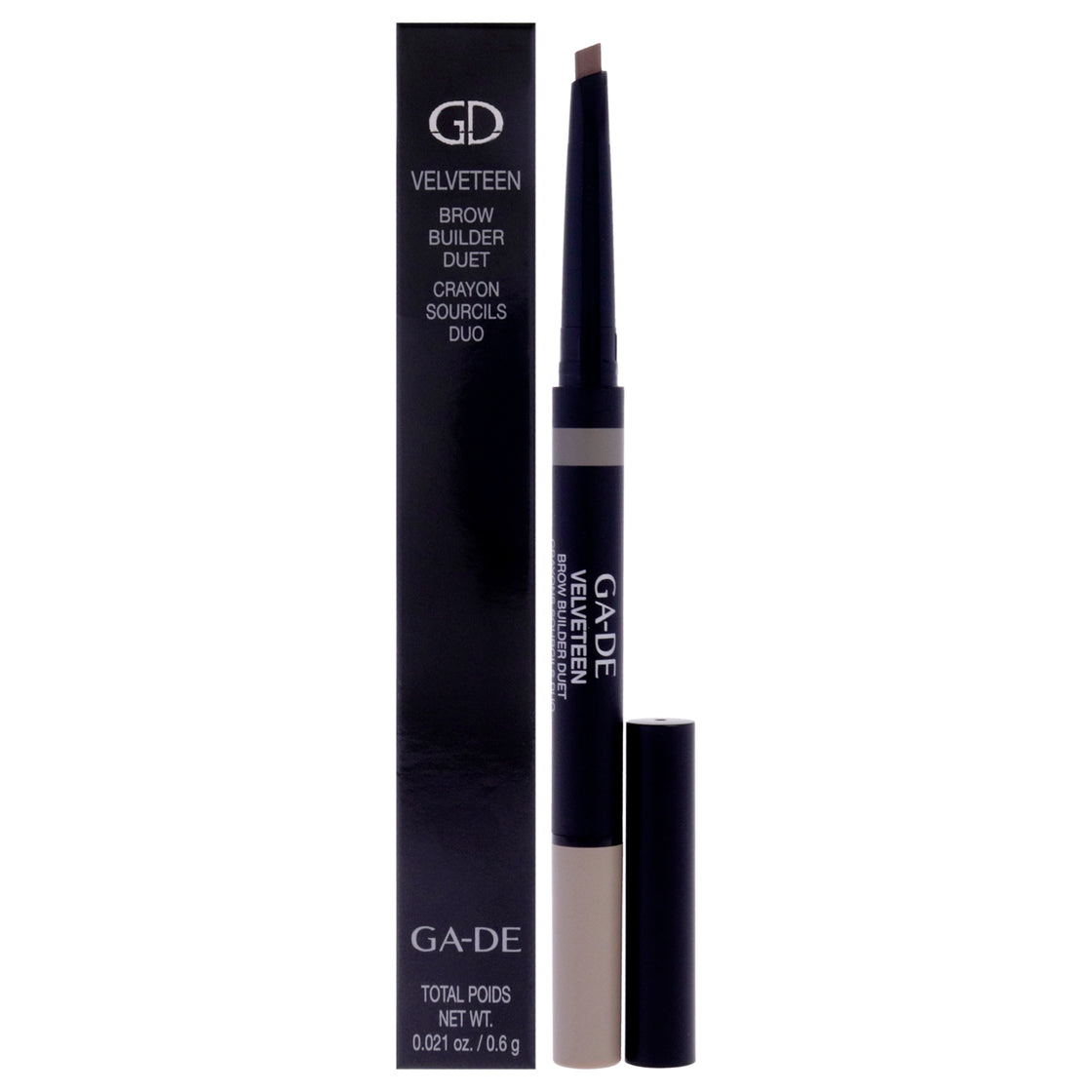 Velveteen Brown Builder Duet - 22 Taupe by GA-DE for Women - 0.02 oz Eyebrow Pencil