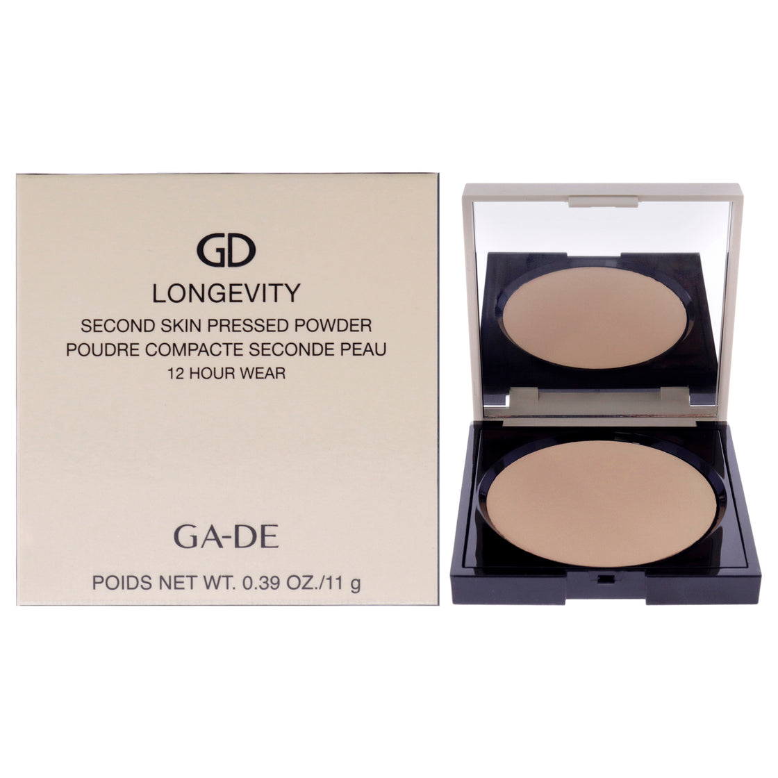 Longevity Second Skin Pressed Powder 12H - 507 Medium by GA-DE for Women - 0.39 oz Powder