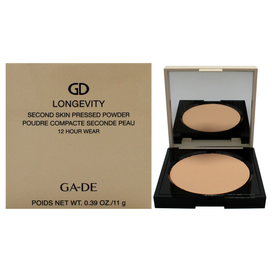 12H Longevity Second Skin Pressed Powder - 508 Deep by GA-DE for Women - 0.39 oz Powder