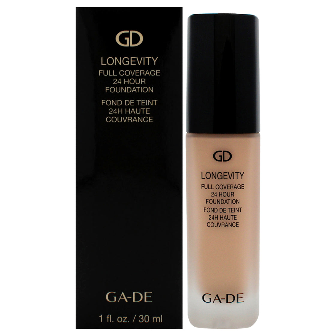 Longevity Full Coverage 24Hr Foundation - 550 Fair Neutral by GA-DE for Women - 1 oz Foundation