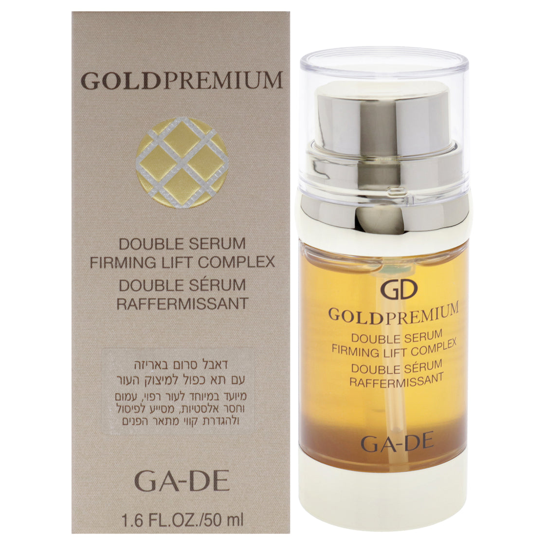 Gold Premium Double Serum Firming Lift Complex by GA-DE for Women - 1.6 oz Serum