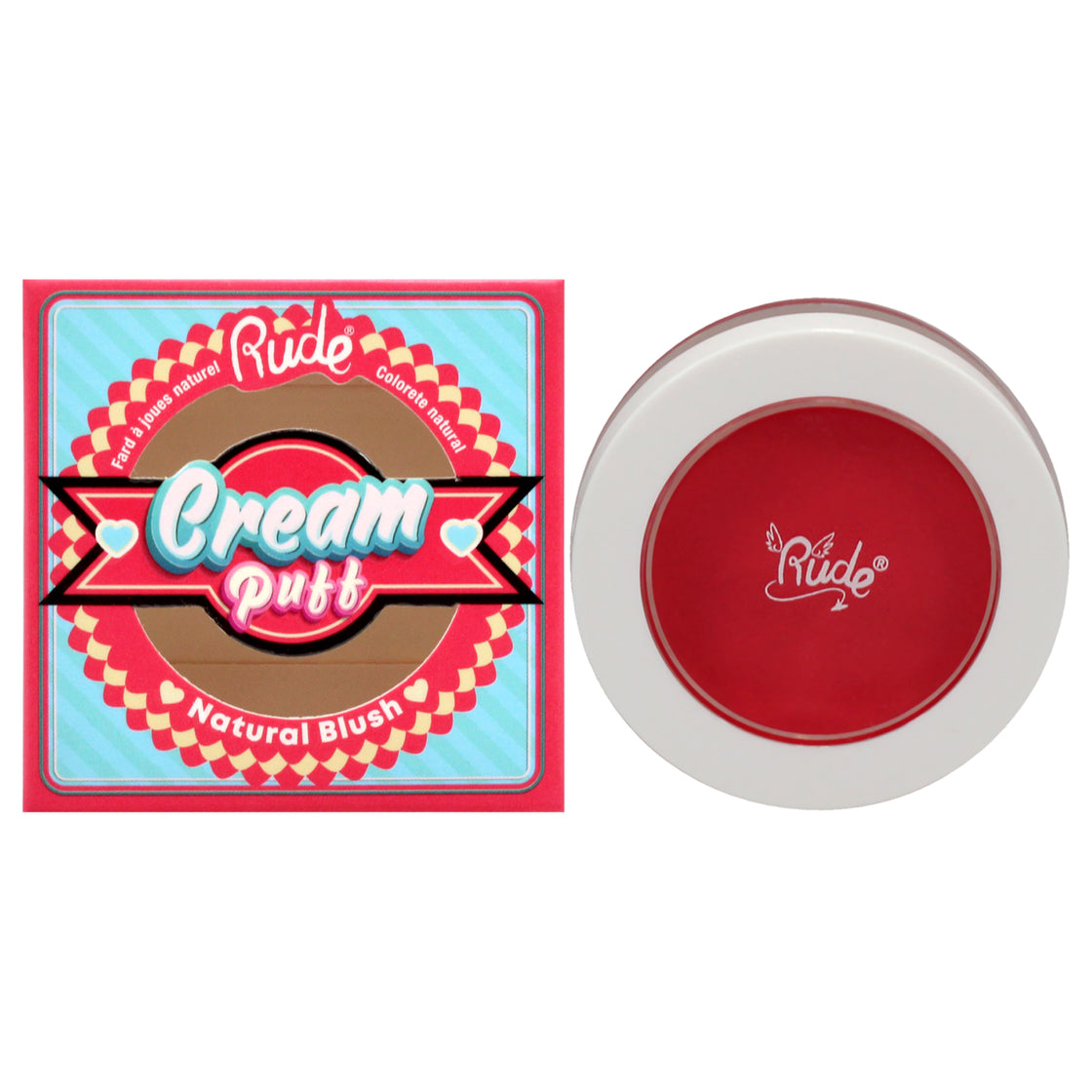 Cream Puff Natural Blush - 21041 Cake Pop by Rude Cosmetics for Women - 0.21 oz Blush