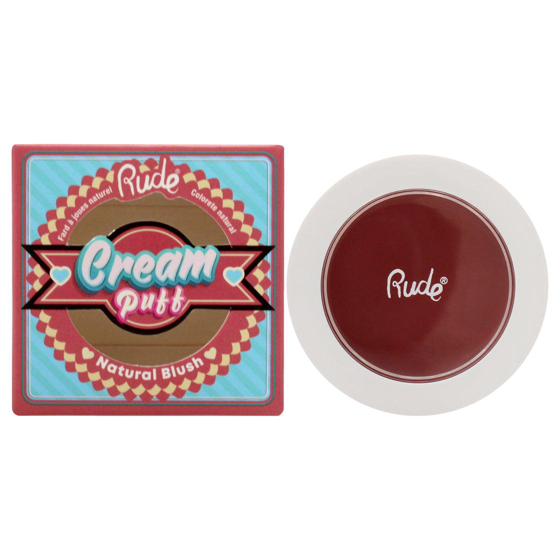 Cream Puff Natural Blush - Mochi by Rude Cosmetics for Women - 0.21 oz Blush